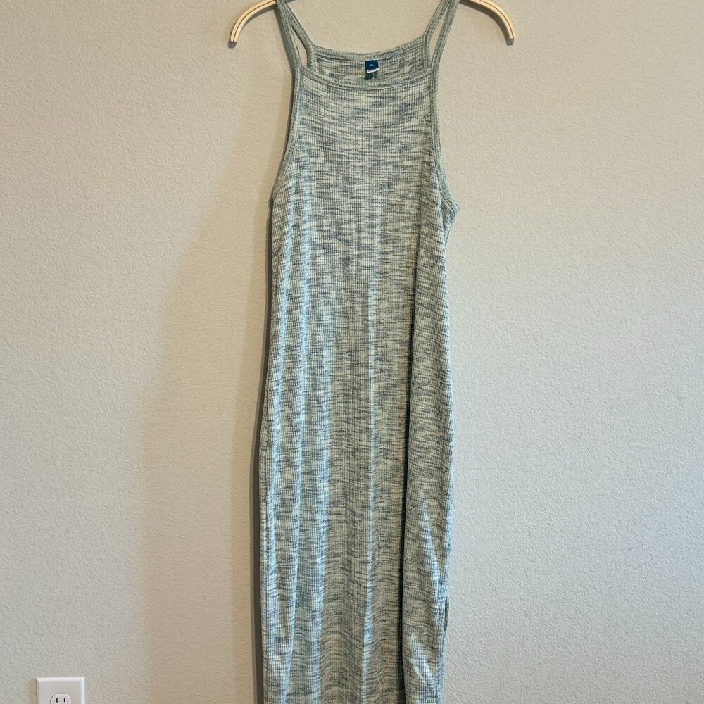 Square Neck Fitted Maxi Dress